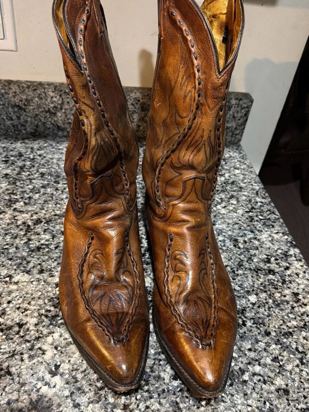 Dan Post deertan bucklace brown leather men sz 13 - Picture 2 of 5